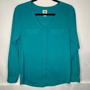 Anne Klein Turquoise Blouse